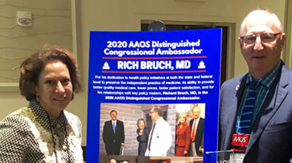 Rich Bruch, MD, Named 2020 AAOS Distinguished Congressional Ambassador